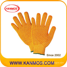 Acrylic Polyester Criscross Knitted Industrial Safety Work Gloves (61011AP)